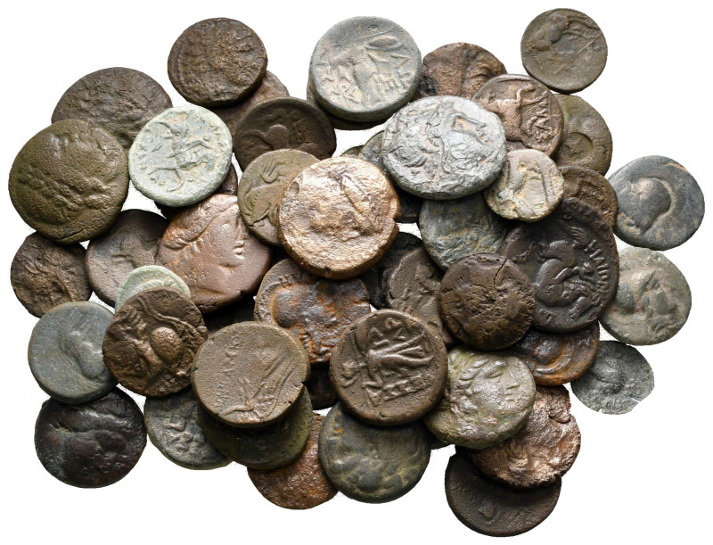 Lot of ca. 53 greek bronze coins / SOLD AS SEEN, NO RETURN! 

very fine