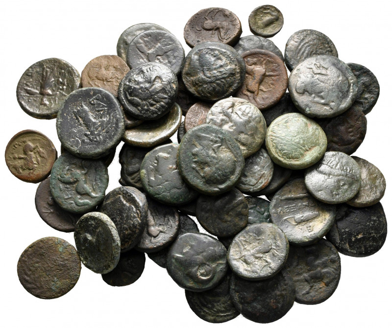 Lot of ca. 53 greek bronze coins / SOLD AS SEEN, NO RETURN!

very fine