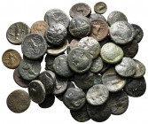 Lot of ca. 53 greek bronze coins / SOLD AS SEEN, NO RETURN!very fine