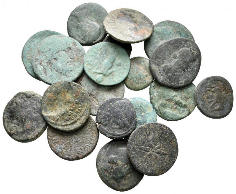 Lot of ca. 20 roman bronze coins / SOLD AS SEEN, NO RETURN! Lot of ca. 20 roman ...