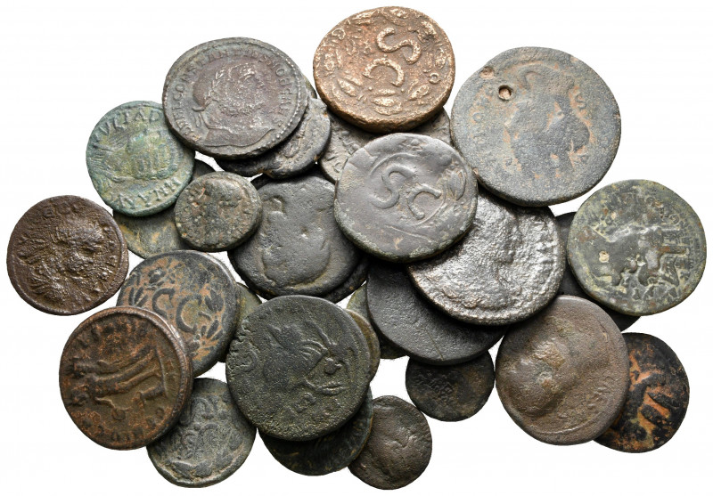 Lot of ca. 29 roman provincial bronze coins / SOLD AS SEEN, NO RETURN! 

nearl...