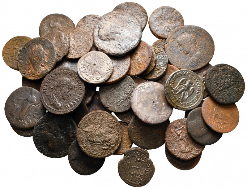 Lot of ca. 50 roman provincial bronze coins / SOLD AS SEEN, NO RETURN!

fine