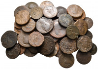 Lot of ca. 50 roman provincial bronze coins / SOLD AS SEEN, NO RETURN!nearly very fine
