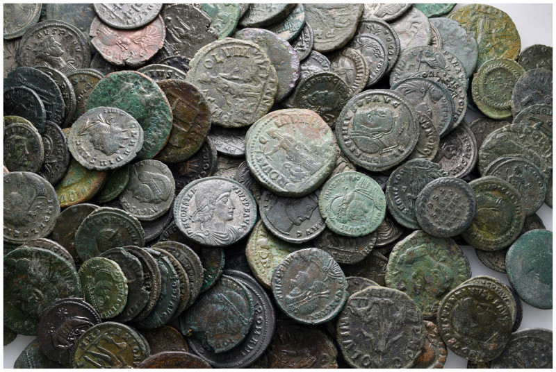 Lot of ca. 184 roman bronze coins / SOLD AS SEEN, NO RETURN! 

very fine