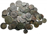 Lot of ca. 60 roman bronze coins / SOLD AS SEEN, NO RETURN! nearly very fine