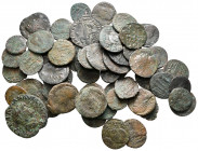 Lot of ca. 57 roman bronze coins / SOLD AS SEEN, NO RETURN! very fine
