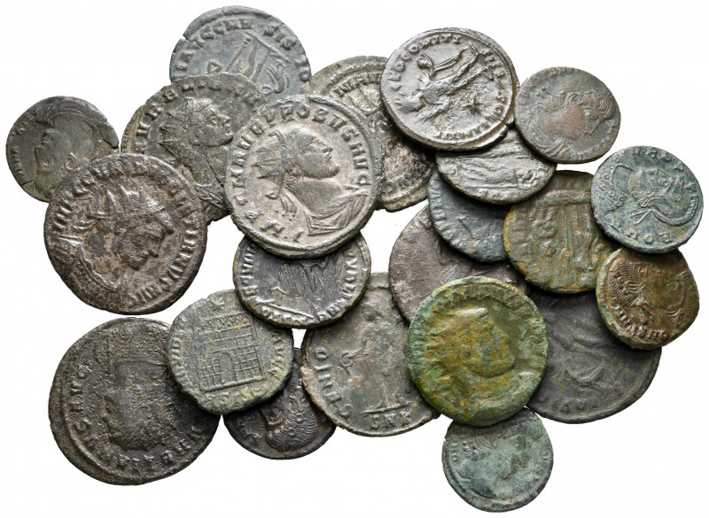 Lot of ca. 22 roman bronze coins / SOLD AS SEEN, NO RETURN!

very fine