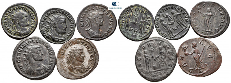 Lot of ca. 5 radiati of Diocletian / SOLD AS SEEN, NO RETURN!

very fine