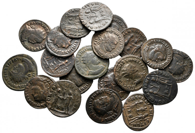 Lot of ca. 20 roman bronze coins / SOLD AS SEEN, NO RETURN! 

very fine