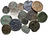 Lot of ca. 15 byzantine bronze coins / SOLD AS SEEN, NO RETURN!
nearly very fine