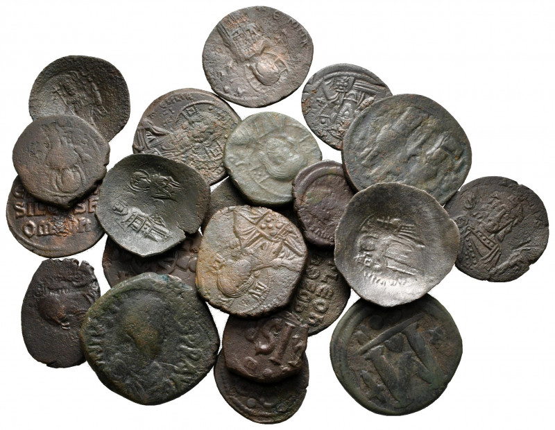Lot of ca. 21 byzantine bronze coins / SOLD AS SEEN, NO RETURN! 

nearly very ...
