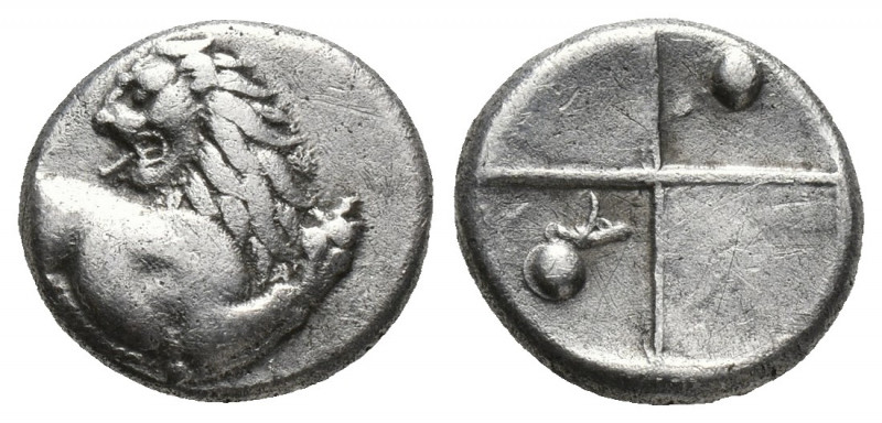 Greek
Thracian Chersonesos, 'Kardia' AR Hemidrachm. Circa 357-320 BC. Forepart o...