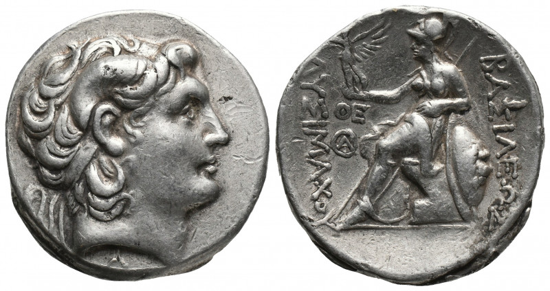 Greek
KINGS OF THRACE (Macedonian). Lysimachos (305-281 BC). Tetradrachm.
Diad...