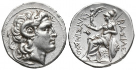 Greek
KINGS of THRACE, Macedonian. Lysimachos. 305-281 BC. AR Tetradrachm . Alexandreia Troas mint. Struck circa 297/6-282/1 BC. Diademed head of the ...