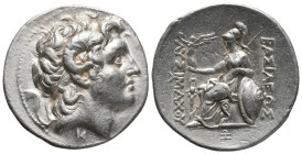 Greek
KINGS of THRACE, Macedonian. Lysimachos. 305-281 BC. AR Tetradrachm . Pergamon mint. Struck 287/6-282 BC. Diademed head of the deified Alexande...