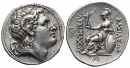 Greek
Kings of Thrace. Lysimachos. 305-281 BC. AR Tetradrachm . Pella mint. Struck circa 286/5-282/1 BC. Diademed head of the deified Alexander right,...