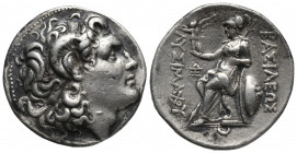 Greek
Kings of Thrace. Lysimachos, 305-281 BC. AR Tetradrachm , Lampsakos, circa 297/6-282/1. Diademed head of Alexander the Great to right with horn ...