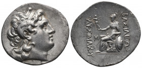 Greek
Bithynia, Kalchedon AR Tetradrachm. In the name and types of Lysimachos of Thrace. Circa 235-223 BC. Diademed head of the deified Alexander righ...