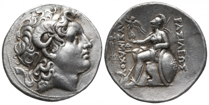 Greek 
KINGS OF THRACE (Macedonian). Lysimachos 305-281 BC. Tetradrachm. Lampsak...