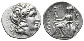 Greek
Kings of Thrace Lysimachus 323-281 BC. AR drachm Ephesus, 297-282 BC. Head of the deified Alexander the Great right, wearing diadem and horn of ...