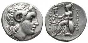 Greek
KINGS of THRACE, Macedonian. Lysimachos. 305-281 BC. AR Drachm Ephesos mint. Struck circa 294-287 BC. Diademed head of the deified Alexander rig...