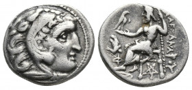 Greek
Kings of Thrace, Lysimachos AR Drachm. In the name and types of Alexander III of Macedon. Kolophon, circa 301-297 BC. Head of Herakles right, we...