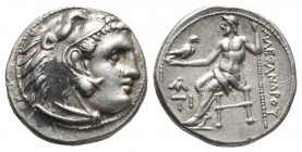 Greek
KINGS of MACEDON. Philip III Arrhidaios. 323-317 BC. AR Drachm In the name and types of Alexander III. Sardes mint. Struck under Menander or Kle...