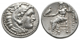 Greek
KINGS of MACEDON. Philip III Arrhidaios. 323-317 BC. AR Drachm. In the name and types of Alexander III. Kolophon mint. Struck under Menander or ...