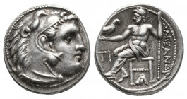 Greek
KINGS OF MACEDON. Alexander III ‘the Great’, 336-323 BC. Drachm Sardes, struck under Menander or Kleitos, circa 322-319/8. Head of Herakles to r...
