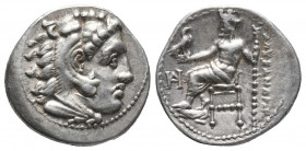 Greek
KINGS of MACEDON. Alexander III 'the Great'. 336-323 BC. AR Drachm Miletos mint. Struck under Philoxenos, circa 325-323 BC. Head of Herakles rig...