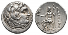 Greek
KINGS OF MACEDON. Alexander III 'the Great', 336-323 BC. AR Drachm struck under Antigonos I Monophthalmos, Magnesia ad Maeandrum, 320-301. Head ...