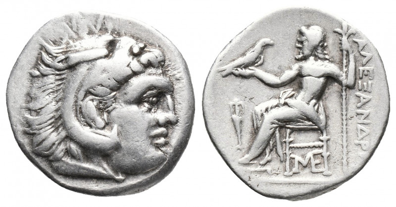 Greek
Kingdom of Macedon, Antigonos I Monophthalmos AR Drachm. In the name and t...