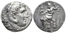Greek Coins
KINGS OF MACEDON. Alexander III 'the Great' 336-323 BC. Tetradrachm. Uncertain mint in southern Asia Minor.
Obv: Head of Herakles right, w...