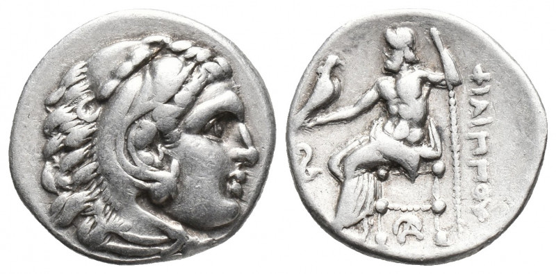Greek
Kingdom of Macedon, Philip III Arrhidaios AR Drachm. In the types of Alexa...