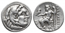 Greek
MACEDONIAN KINGDOM. Alexander III the Great (336-323 BC). AR drachm Posthumous issue of Magnesia ad Maeandrum, under Antigonus I Monophthalmus, ...