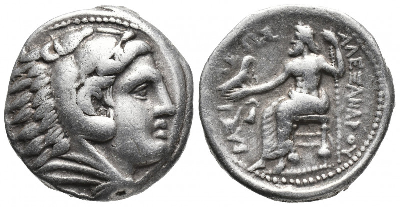 Greek
KINGS of MACEDON. Alexander III, 336-323 BC AR tetradrachm, posthumous, 32...