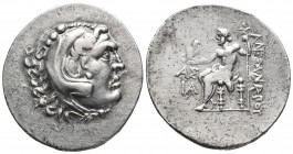 Greek
Pamphylia, Aspendos AR Tetradrachm. Dated CY 11 = 202/1 BC. In the name and types of Alexander III of Macedon. Head of Herakles right, wearing l...