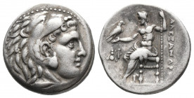 Greek
Kings of Thrace, Lysimachos AR Drachm. In the name and types of Alexander III of Macedon. Ephesos, circa 295-288 BC. Head of Herakles to right, ...