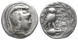 Greek
ATTICA, Athens. Circa 165-42 BC. AR drachm New Style coinage. Theophrastos and Sotas: A - ΘE / ΘEOΦP / ΣΩT. magistrates. Struck 125/4 BC. Helmet...