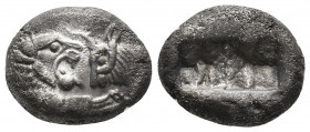 Greek
Kingdom of Lydia, Kroisos AR Half Stater - Siglos. Sardes, circa 564-539 BC. Confronted foreparts of lion to right and bull to left / Two incuse...