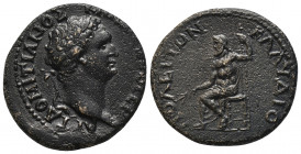 Roman Provincial
BITHYNIA, Claudiopolis. Domitian. 81-96 AD. Æ 27mm . Laureate head right / Zeus enthroned left, holding thunderbolt and sceptre. RPC ...