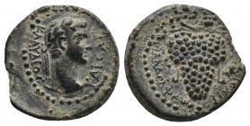 Roman Provincial
LYDIA. Philadelphia. Claudius, 41-54. Hemiassarion Ae Bronze Chondros, magistrate. ΚΛΑΥΔΙΟϹ ΚΑΙϹΑΡ Laureate head of Claudius to right...