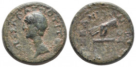 Roman Provincial
PHRYGIA, Aezanis. Augustus. 27 BC-AD 14. Ae. Potitus Valerius Messala, proconsul. Struck circa 25 BC. POTIT MESSALAS, bare head of P...