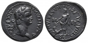 Roman Provincial
PHRYGIA. Kibyra . Domitian AD 81-96 Ae. Magistrate Klau Bias (high priest) ΔΟΜΙΤΙΑΝΟϹ ΚΑΙ ϹƐΒΑΥΟϹ/ laureate head of Domitian rightƐΠΙ...