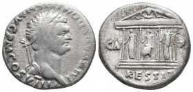 Roman Imperial
Domitian as Augustus AD 81-96. Silver tetradrachm Asia (Ephesus?), ca. 82. IMP CAES DOMITIAN AVG, laureate head right / CA—PIT across f...