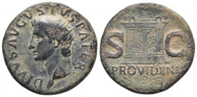 Roman Imperial
Divus Augustus Ae Dupondius AD 14, AE As, Rome, under Tiberius, 22-30, radiate head left, divvs avgvstvs pater, rev. provident sc, faça...