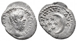 Roman Imperial
Pescennius Niger. AD 193-194. AR Denarius Antioch mint. IMP CAES C PESC NI[GER] IVS AVC COS II, laureate head right / AETERNITATIS AVC,...