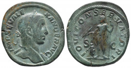 Roman Imperial
Severus Alexander Ae Sestertius. Rome, AD 222-231. IMP SEV ALEXANDER AVG, laureate head right, slight drapery over far shoulder / IOVI ...