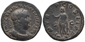 Roman Imperial
Balbinus Ae Sestertius. Rome, AD 238. IMP CAES D CAEL BALBINVS AVG, laureate, draped and cuirassed bust right / P M TR P COS II P P, em...