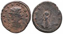 Roman Imperial
Gallienus, 253-268. Antoninianus Billon, Rome, 265. GALLIENVS AVG Radiate and cuirassed bust of Gallienus to right. Rev. FORTVNA REDVX...